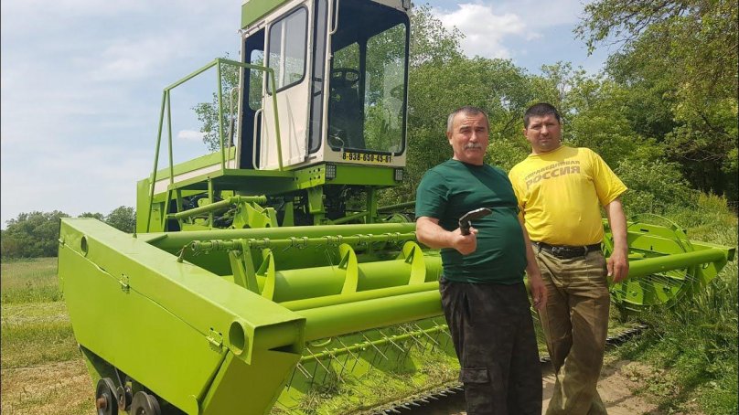 Самоходная косилка плющилка е-303