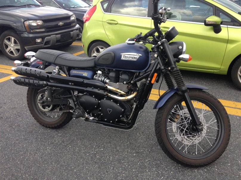 Triumph Scrambler выхлоп