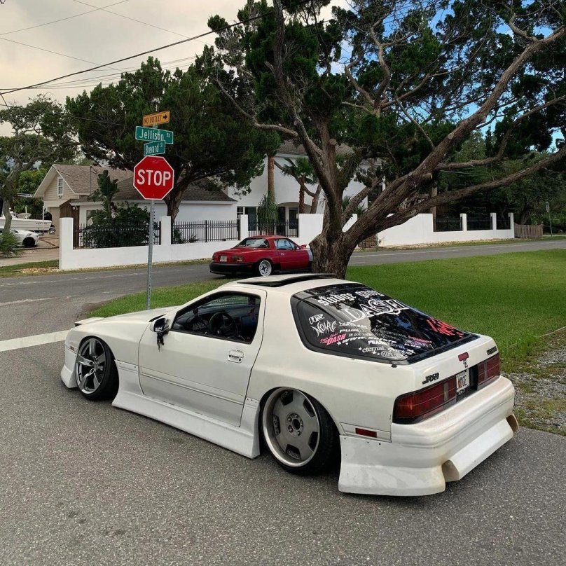 Slammed car
