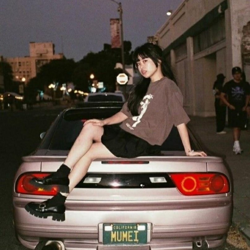 Japan girl car