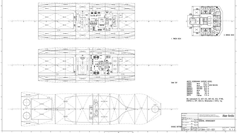 Ледокол чертеж