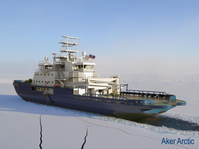 Ледокол Обь проекта Aker Arc 124