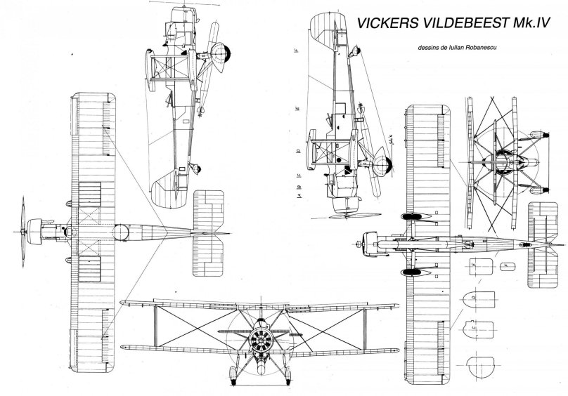 Vickers Wellesley чертежи