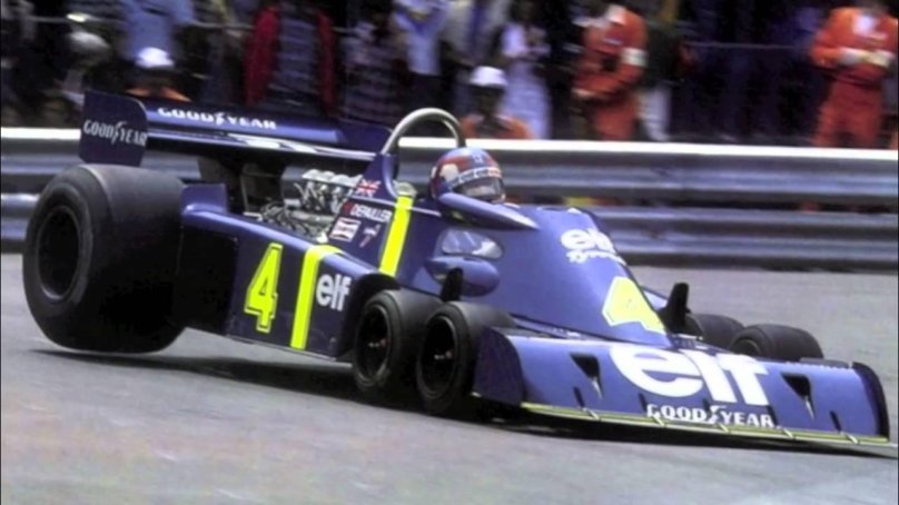 Шестиколесный Тирелл формула 1