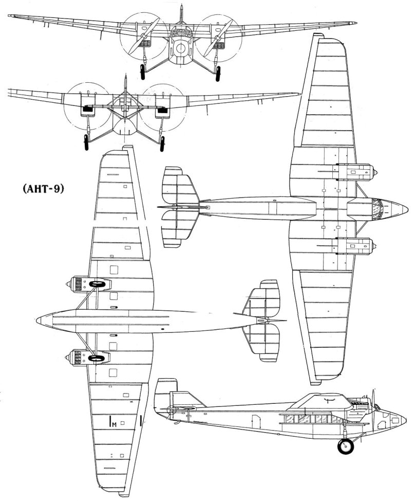 Самолет сб-2 чертежи
