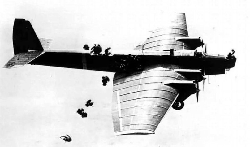Десантирование с крыла ТБ-3