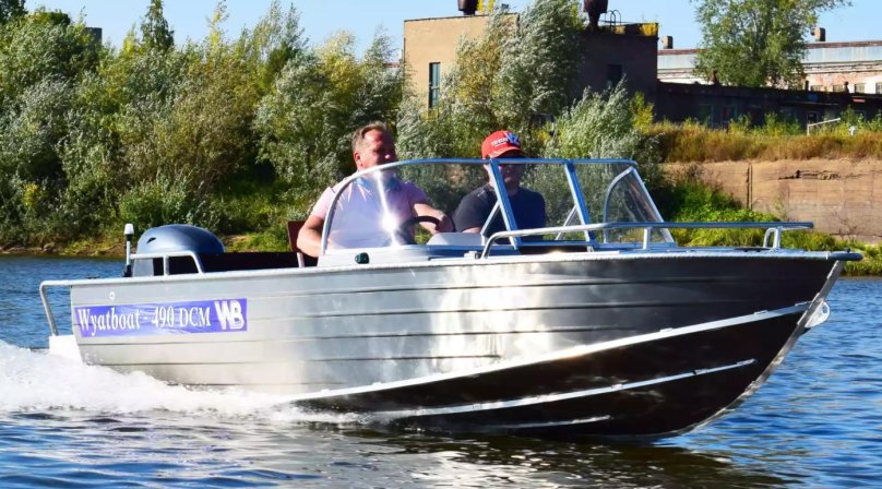 Ходовой тент для лодку Вятбот 490 DCM