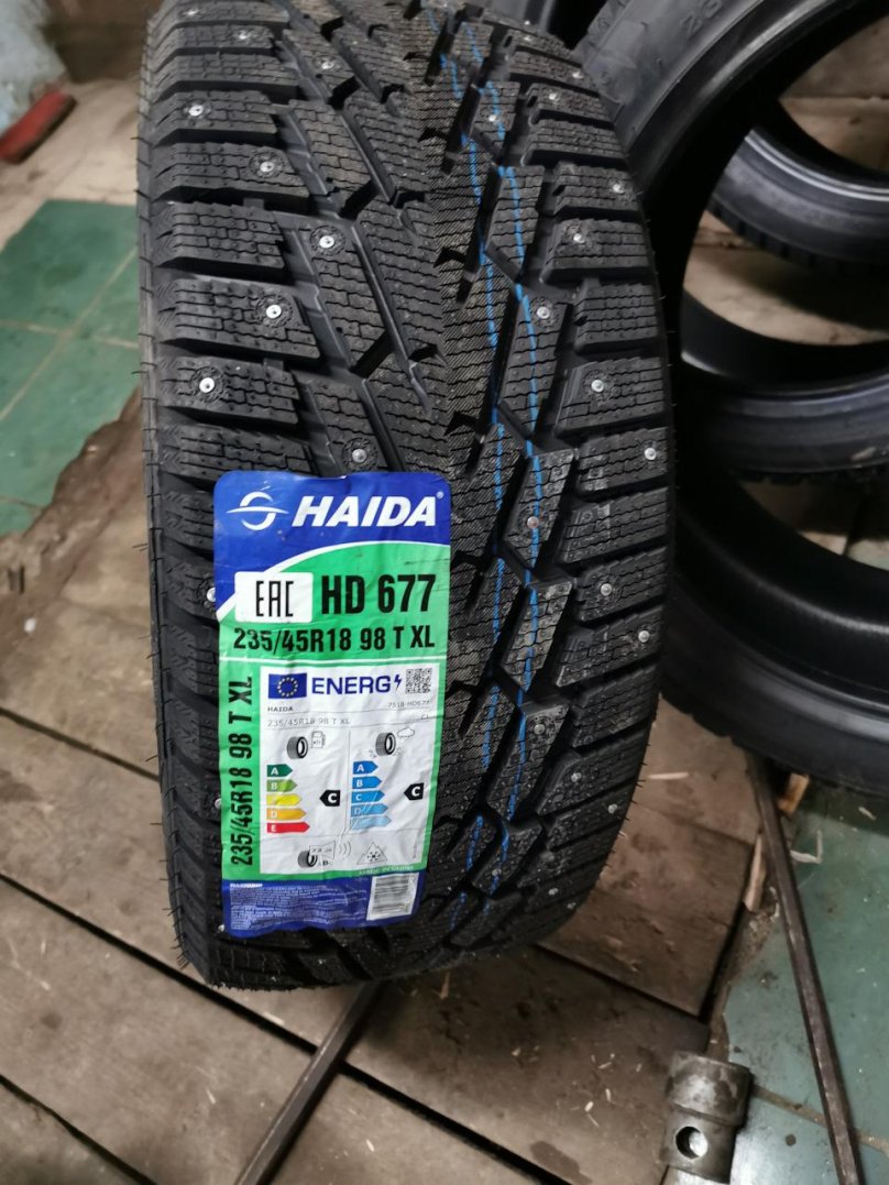 Автошина r15 185/65 Haida hd677 92t XL шип hd6771856515