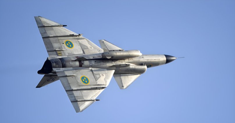 Боевой самолет Сааб 37 Вигген