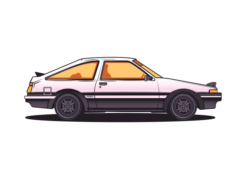 Toyota ae86 Trueno vector