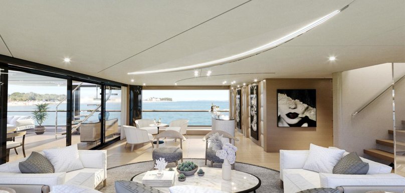 Яхта Benetti план палуб