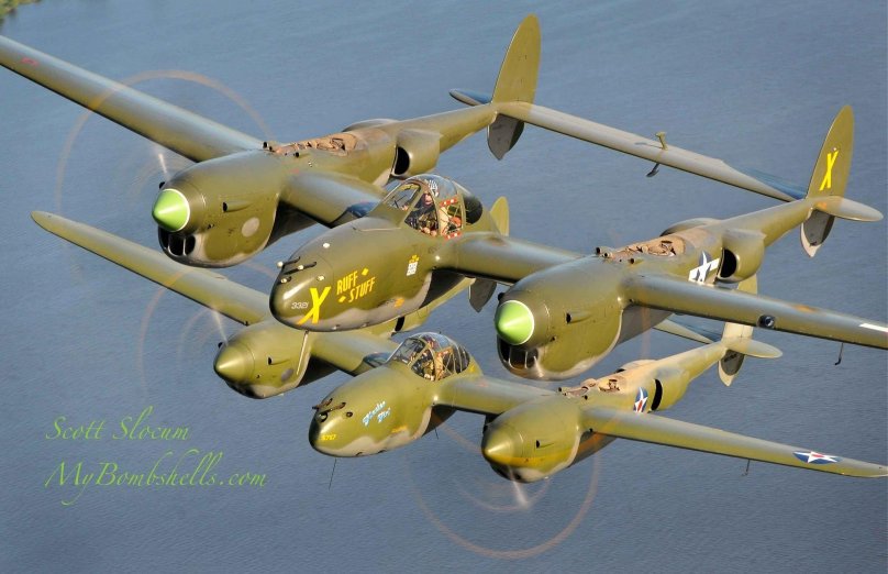 Lockheed p-38 Lightning ww2 арт