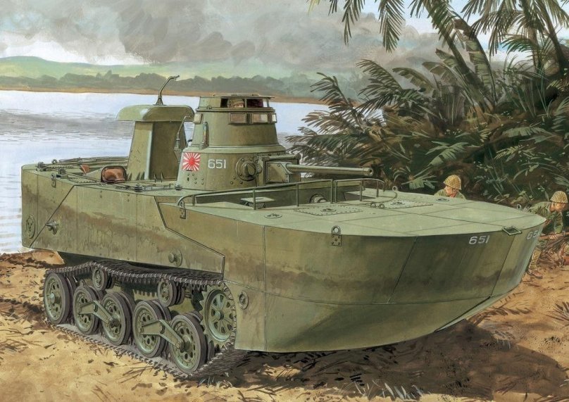 Type 2 ka-mi Amphibious Tank