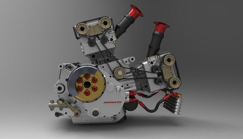 L образный двигатель Ducati