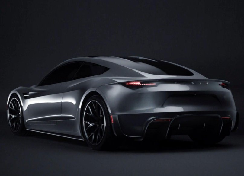 Tesla Roadster черная