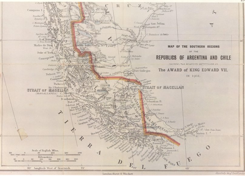 Договором между Аргентиной и Чили 1881 года