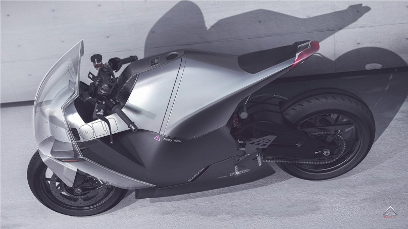 Концепт мотоцикла с крышей