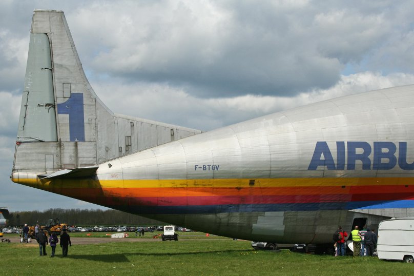 Aero Spacelines super Guppy внутри