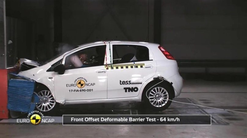 Краш тест Fiat punto