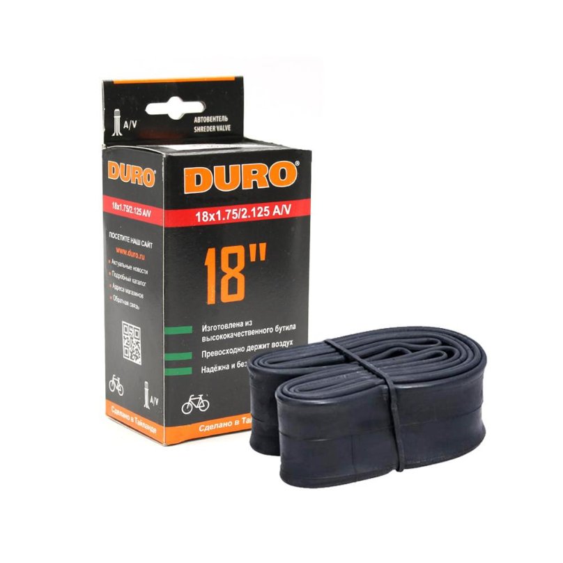 Велокамера 16" duro 16х1,75/2,125 а/v/dhb01003