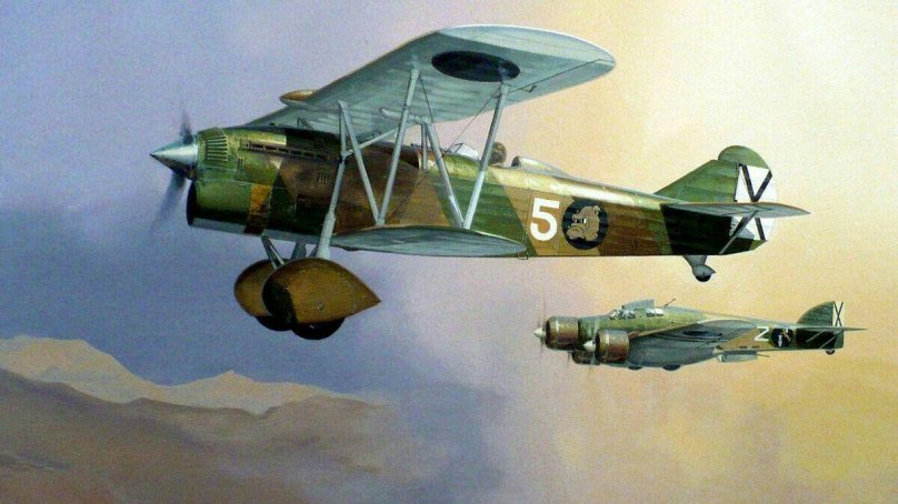 Fiat CR.32 самолет