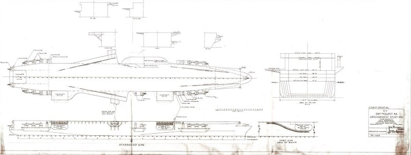 CVA-34 USS Oriskany чертежи