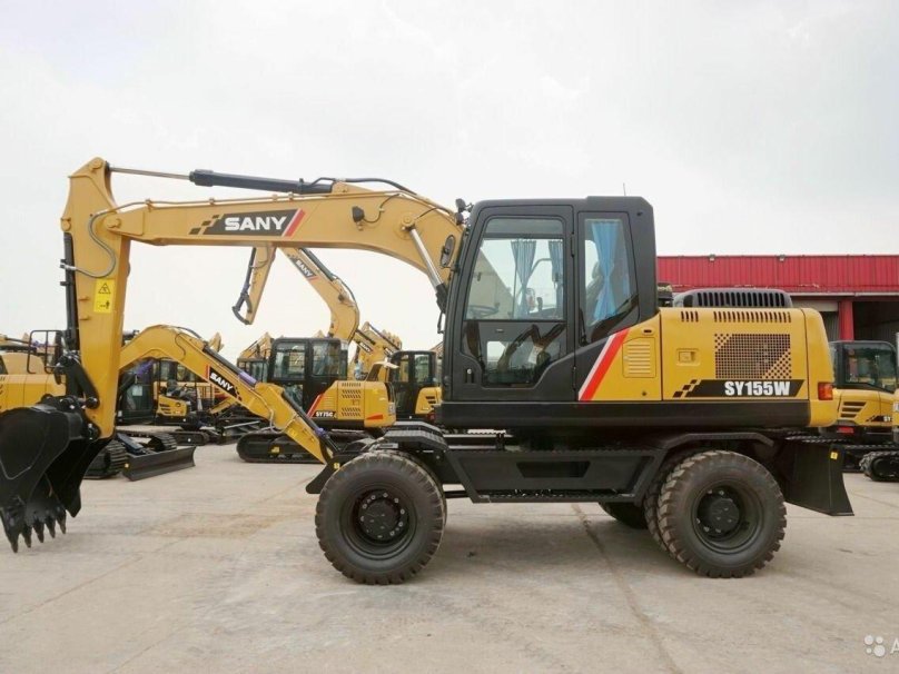 Колесный экскаватор sany sy155w