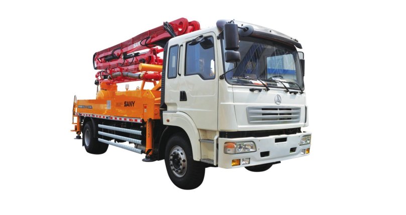 Автобетононасос sany sy 65418thb-52 вид сбоку