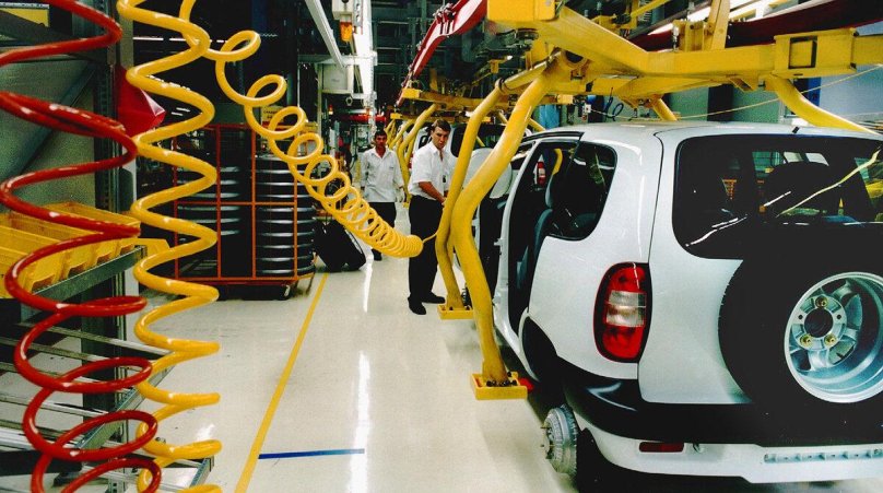 Chevrolet Niva на конвейере