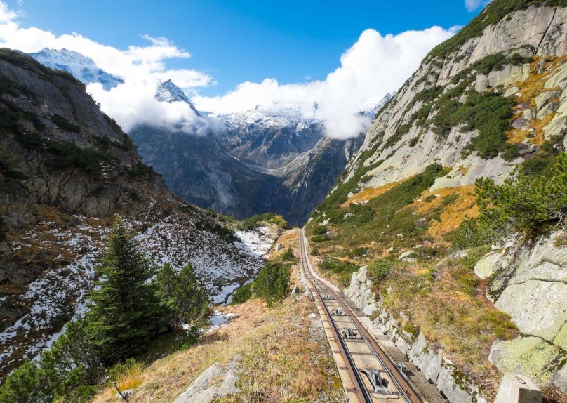 Gelmerbahn Швейцария