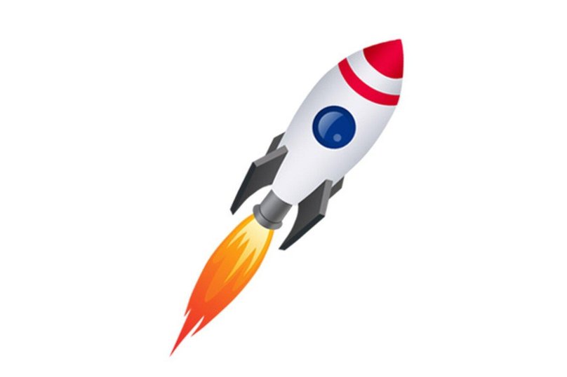 Ракета на прозрачном фоне