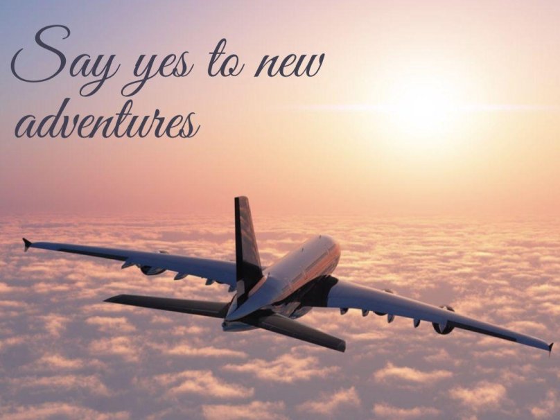 Самолет в небе