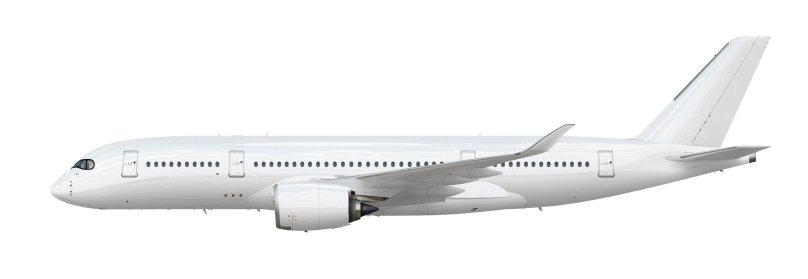 Airbus a320 сбоку белый