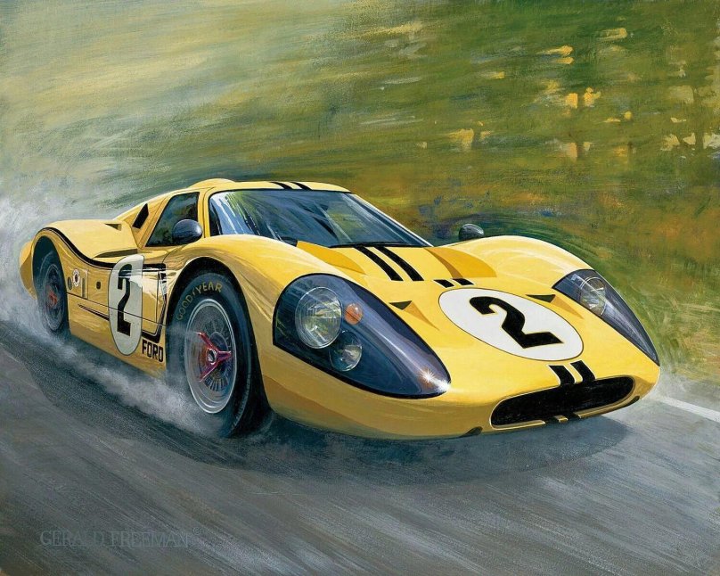Ford gt 40 желтый