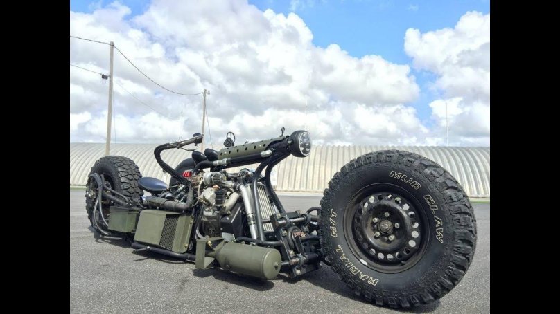 Полноприводный дизельный мотоцикл