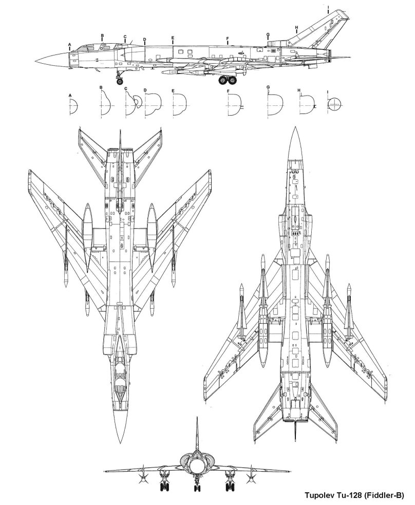 Ту-128 чертёж