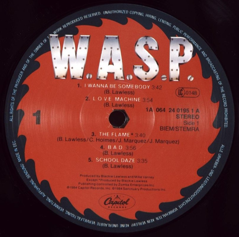 Wasp w.a.s.p. (1984) обложки