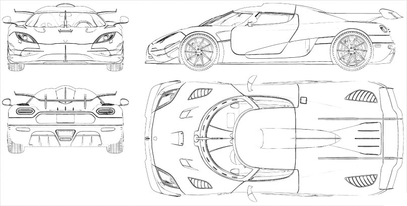 MCLAREN p1 Blueprint