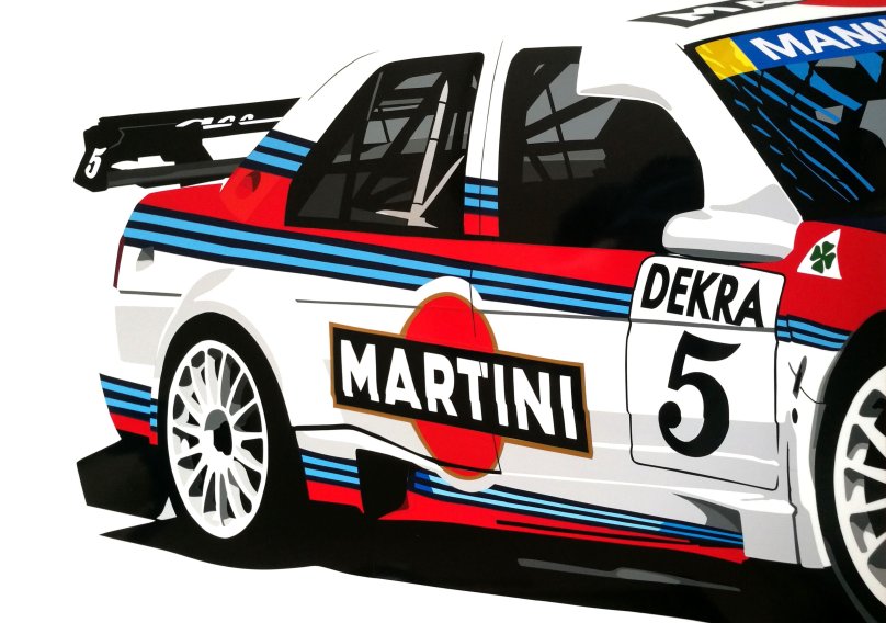 Наклейка мартини на авто