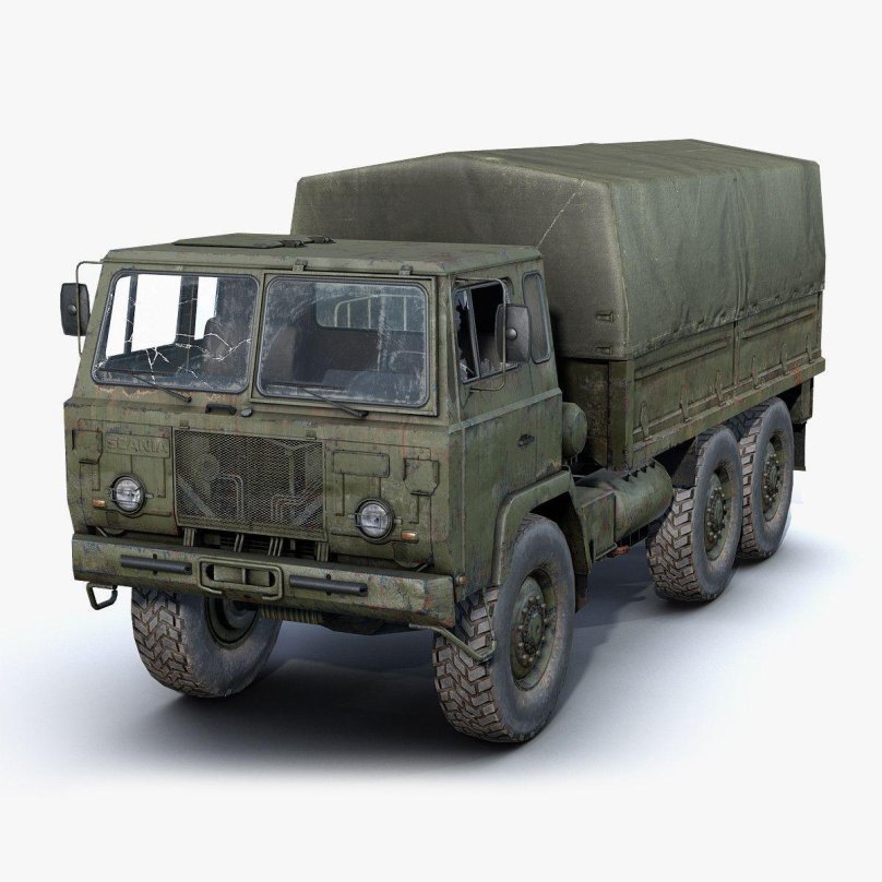 Военный грузовик 3д