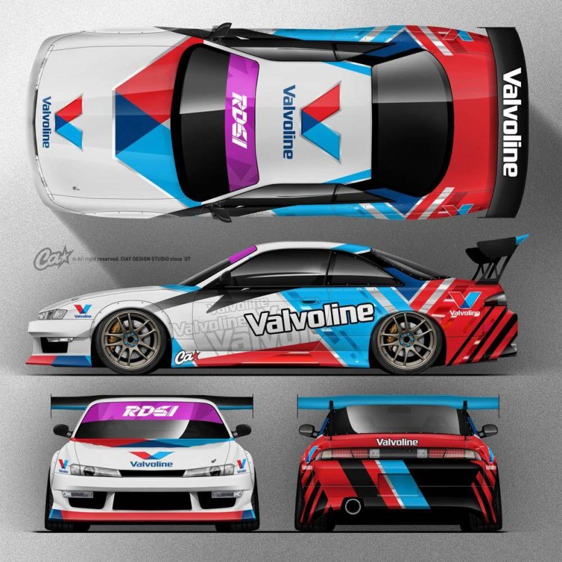 Nissan 180sx спонсорские винилы