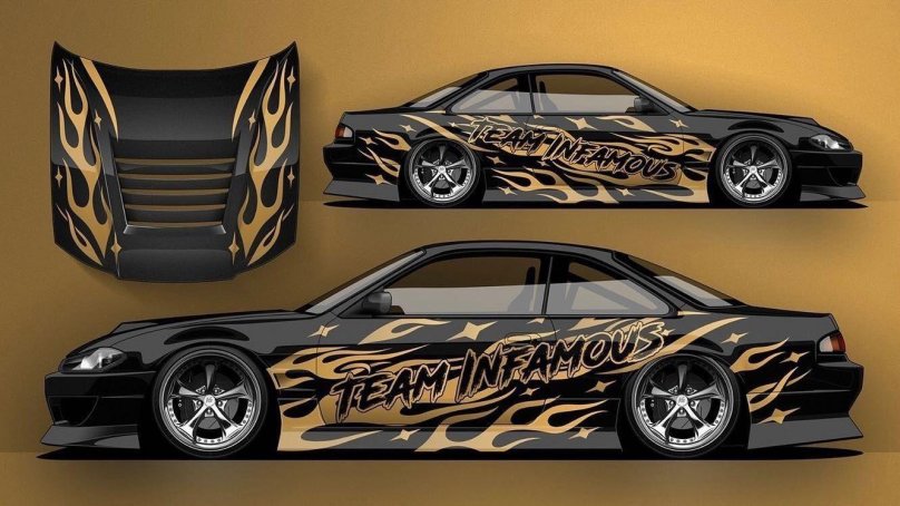 Винил Флейм на с13 дрифт Парадайс