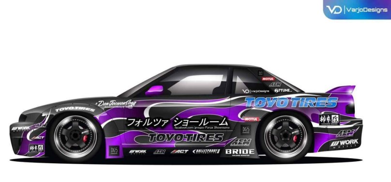 Nissan Silvia s13 ливрея