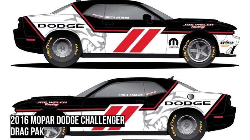 Гоночный Додж Челленджер