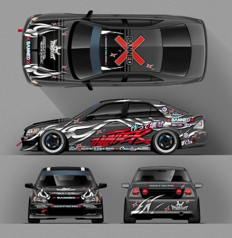 Toyota Altezza livery развёртка