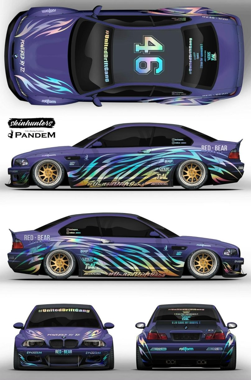 Винил на е46 дрифт Парадайс