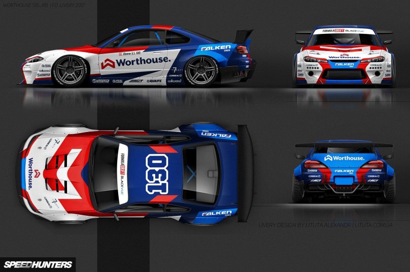 Nissan Silvia s15 livery развёртка