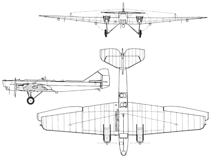 Тб1 бомбардировщик Туполева