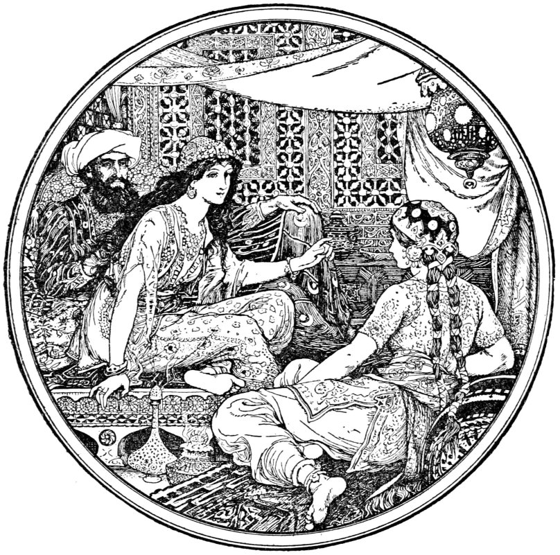 Арабские иллюстрации 1001 ночь