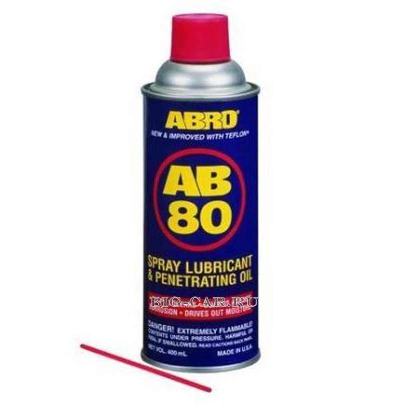 Смазка-спрей многоцелевая проникающая abro_ab-80-10r